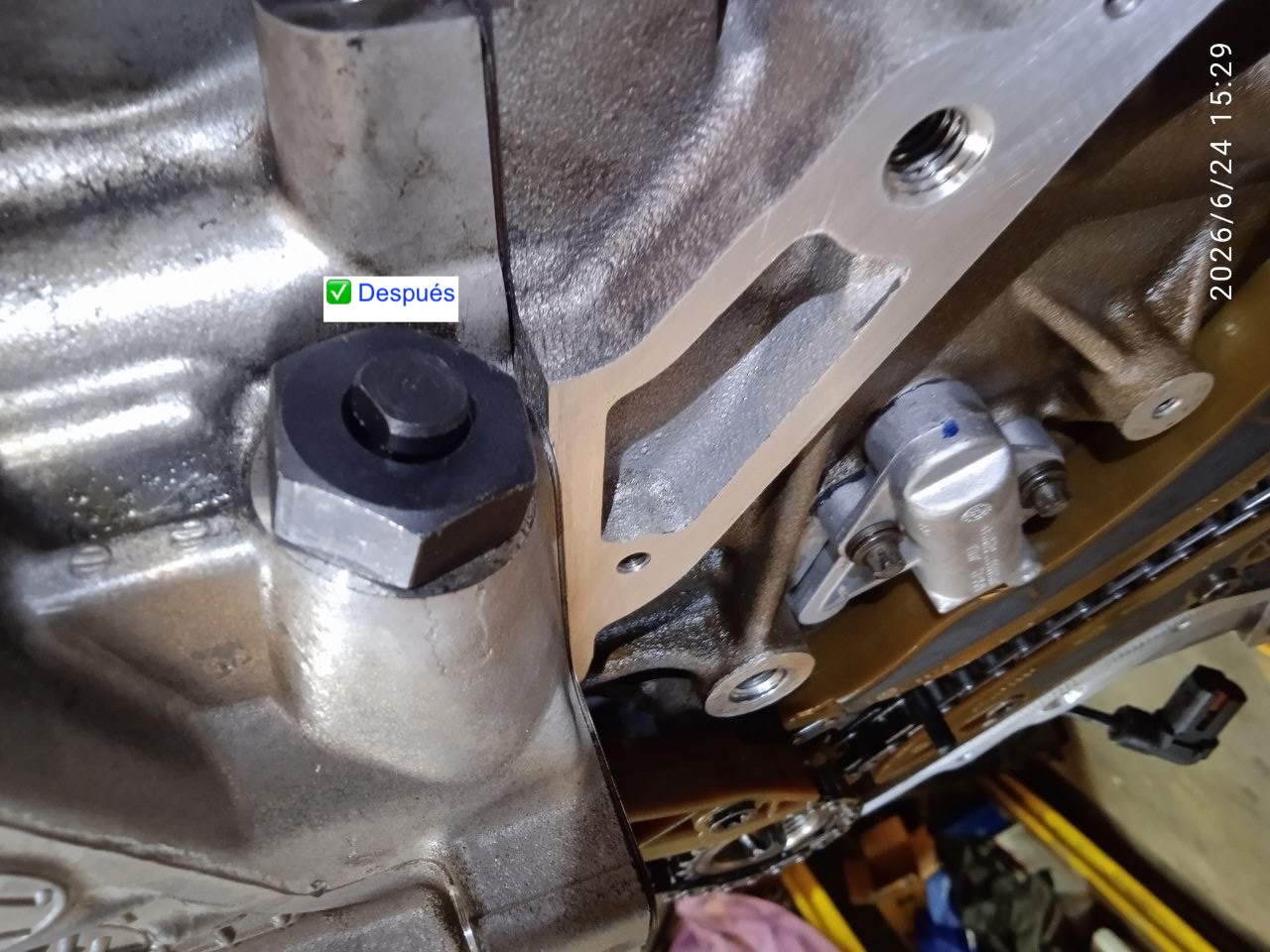 Sustitución de la cadena de distribución en BMW 320d F31 (N47D20C, 184 CV): diagnóstico, proceso de reparación y componentes utilizados